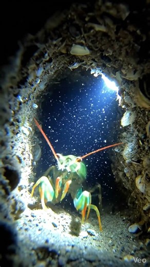 Mantis Shrimp Attack POV 🦐⚡ | Fastest Punch in the Ocean Caught on Camera 😱 #love #viral #animation