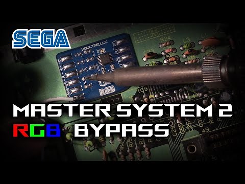 SEGA Master System 2 - RGB Bypass ( SCART ) - Modding Marathon