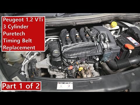 Part 1 of 2 - 2012 PSA Peugeot 208 1.2 VTi Puretech Timing Belt Replacement - 108 308 2008 3008 🚗