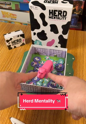 An Amooseing Party Game 🐮 Herd mentality is a party game where you have to think like everyone else. Slip up once, and you might end up with the Pink Cow! This game was created by @Big Potato Games #gamenight #partygames #boardgames This video is Sponsored 🥳🐄