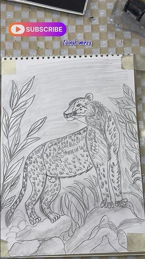 How to draw a leopard | leopard drawing | easy drawing ideas