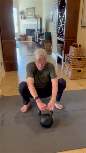 When my knees are bothering me more than usual, deep squats help open up my hips and increase my ankle mobility and some of the time that translates in to happier knees. Your knees may not like this movement at all, so use your best judgment. #startwhereyouare #agingshouldntsuck #abalancedyou | A Balanced You