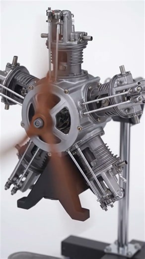 TECHING 5-Cylinder Radial Engine aircraft model kit. #aircraftengine #radialengine #diyproject