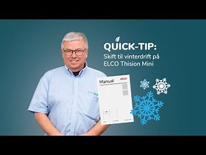 ELCO Thision Mini: Sådan skifter du fra sommerdrift til vinterdrift på dit gasfyr
