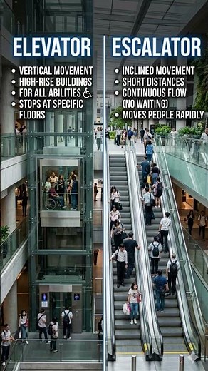Escalator vs Elevator: What’s the REAL Difference? ⚡