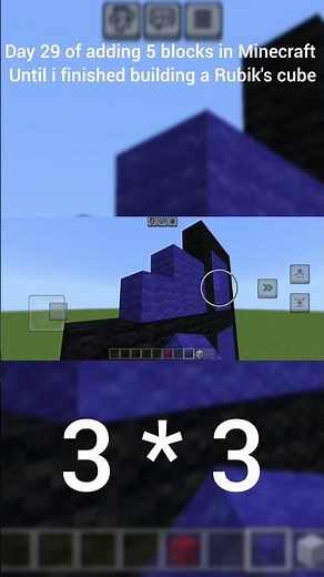 Day 29 of adding 5 blocks in minecraft until i build a Rubik's cube