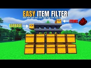 How to Make an Item FILTER Minecraft Bedrock Java 1.20/1.21!