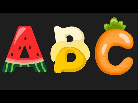 🍎🥕 Fun Fruits & Veggies ABC Alphabet Song for Kids | Learn Letters & Healthy Foods! 🎵