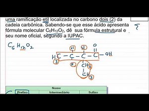 Nomenclature of carboxylic acids, structural and molecular formula