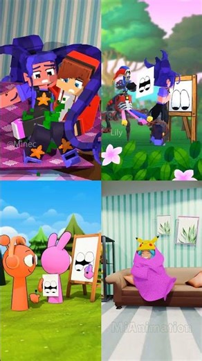 Farting & Drawning Love💨❤️All Episode Poppy Playtime Chapter 5 x Minecraft #poppyplaytime #funny