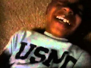 Tickling little boy
