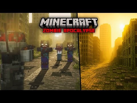 BEST Zombie Apocalypse Addon for BEDROCK💥 MCPE 1.21+