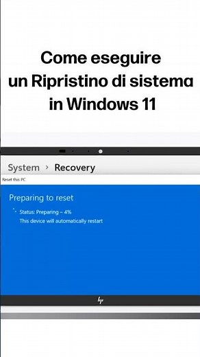 Come eseguire un Ripristino di sistema in Windows 11 | HP Support