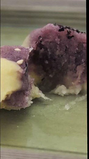 和菓子職人監修 お芋のきんとん さつまいもレンチンレシピ 紫芋パウダー使用 茶巾絞り和菓子 レシピ公開中 #shorts #youtubeshorts #簡単レシピ #和菓子レシピ