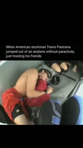 unic shortz on Instagram: "Back in 2012, Travis Pastrana delivered one of the most extreme stunts ever seen in skydiving by exiting a plane without a parachute. The act, later aired on Nitro Circus, began with Pastrana stepping out at around 12,500 feet and entering a free fall with no safety gear of his own. As he dropped, two experienced skydivers closed in on him mid-air, grabbing hold to steady his fall. One of them then secured a reserve parachute onto Pastrana and deployed it before it was