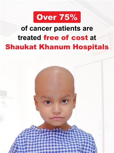 Shaukat Khanum Hospital has been a beacon of hope for deserving cancer patients for the last 31 years, with over 75% patients getting free world-class cancer care. Donate regularly so more cancer patients can get the care they truly deserve. To donate from anywhere in the world 👉 https://shaukatkhanum.org.pk/donors #SKMCH