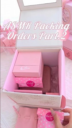 ASMR Packing｜All the Beautiful Things Are in This Box 🎀 Part.2 #unboxing #jewelrypackaging #pink