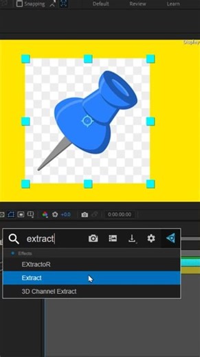 No Masking Needed Remove Backgrounds Fast with Extract in AE #shorts #aftereffectstutorial
