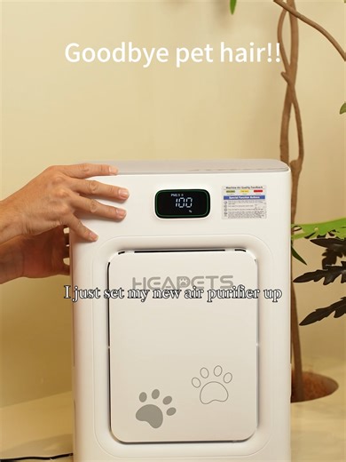Goodbye pet hair!!#purificadordeaireparacasa #housesmellsamazinghair #heapetsairpurifier #airpurifiers.shopify #headpetsairpurifier #heapets #tiktokshop #PetHairSolution #CleanAirHack #NoMoreFur #TikTokMadeMeBuyIt #airpurifier #petowner #allergyrelief #tiktokshopholidayhaul #ShopVideoCarnival #fyp