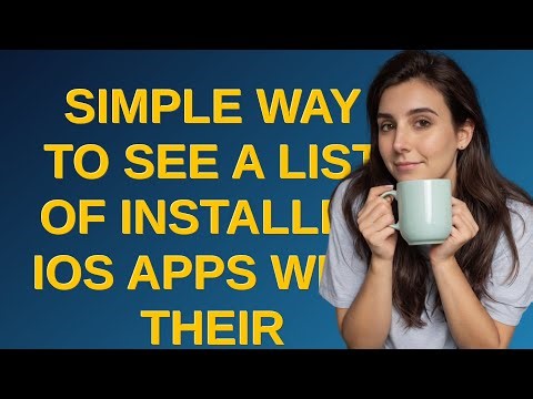 Apple: Simple way to see a list of installed iOS apps with their storage space size?