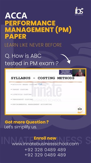 Activity based costing!