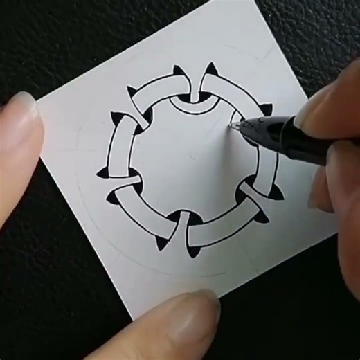 Easy Zentangle Drawing Patterns 禪繞畫基礎圖形練習