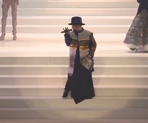 Boy George performs "Church of the Poison Mind" at Jean-Paul Gaultier's final fashion show in Paris in January, 2020 | Boy George & Culture Club
