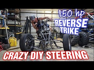 CRAZY Steering Setup || Reverse Trike Build Part 2 || Party Trike!