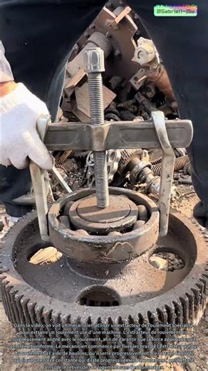 L'art de l'extraction des roulements : la précision d'un mécanicien en action