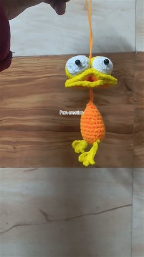 Crochet Duck||Do you want tutorial type comment for YES#Cartoon character #shorts