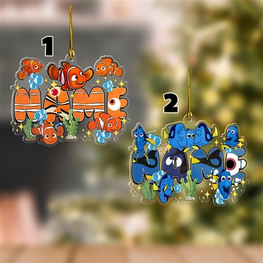 Finding Nemo Keychain, Disney Christmas Keychains, Nemo Dory Keychain, Kids Name Keychain, Christmas Family Keychain 2025 SL3S15 - Etsy