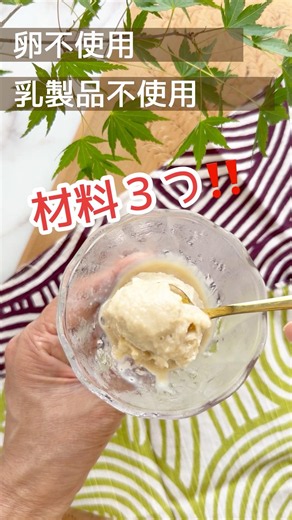 【完全保存版‼️】豆乳アイス作り方🍨 #腸活スイーツ #卵白不使用 #乳製品不使用#豆乳