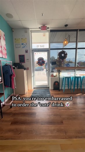 Normalize men ordering cute drinks 💜 #donuts #milfordma #basic #bakery #viral #baking #fyp #smallbusiness #donut #halloween | Basic Batch Donuts