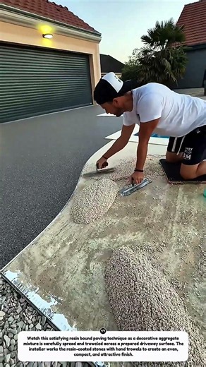 Professional Resin Bound Driveway Installation | Satisfying Aggregate Paving Technique