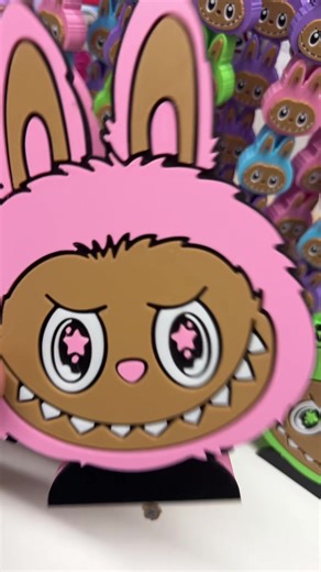 Labubu monster pencil/ pen holders are available in the tik tok shop. Colors available are purple, pink, green and blue. #labubupencilholder #labubuthemonsters #labubusecret #labubugifts