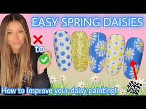 🌼 Easy Spring daisys! Daisy nail art | Cute Easter flowers & polkadot | Miss Jo's Nail Co.