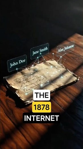 The "Internet" of 1878 was just CARDBOARD 🤯 #HistoryShorts #TechHistory #OnThisDay