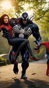Spider-Man Saves Spider-Woman from Venom! 😱 Emotional Rescue Scene (AI Animated)