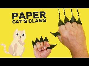 Easy Paper Cat s Claws. Origami Claws for Fun