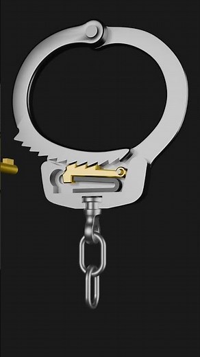 Handcuffs lock unlock mechanism