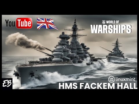 Warships On Linux MINT LIVE #8 - Lets Play- More Stunning Than Microslop ! - CV Grind - Randoms