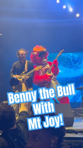Mt Joy brings out Benny the Bull at the United Center! #mtjoy