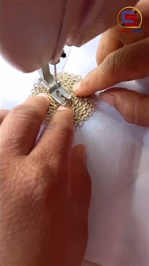 Easy Lace Flower Making | Gota Flower Making | Gota Lace Flower DIY #flowers #sewing #shortsfeed