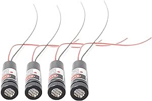650nm red line laser module industrial laser group module adjustable focal length The housing is provided with an insulator (line-4pack)