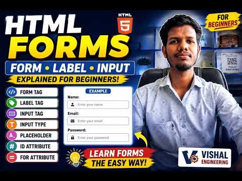 HTML Forms Explained | Form, Label, Input & Placeholder | HTML Tutorial for Beginners