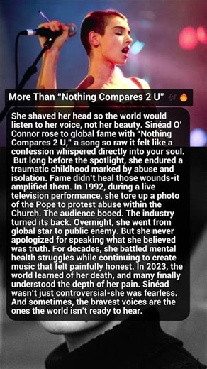 More Than “Nothing Compares 2 U” 🎶🔥