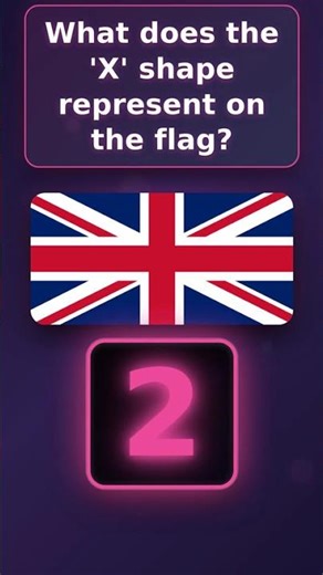 UK Flag X Shape Meaning - St. Andrew's Cross! 🇬🇧 #shorts