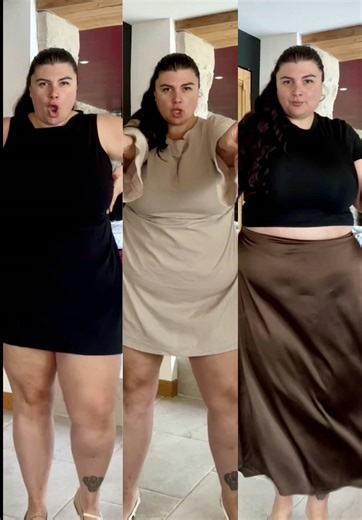 HELP! Should I keep or return any of these? 🤔 It’s SHEIN Spring Sale! 1. Download now the SHEIN App 2. Search D6H89 on SHEIN 3. And use coupon RSmanonberryman140 to enjoy Up to 90% OFF!!!! Black Mini Dress: SHEIN BAE CURVE 🆔 173783376 🔗 https://shein.top/tan2cxe Beige Dress: Elaquor CURVE 🆔 227499131 🔗 https://shein.top/urk9kk5 Brown Silk Skirt: Firerie CURVE 🆔 290083784 🔗 https://shein.top/fihu9c9 Set of 3 Tops: Lymera 🆔 38235874 🔗 https://shein.top/hwhsg7l @sheinofficial @shein_us #SH