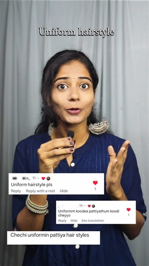 VisTalks🧿 on Instagram: "Uniform hairstyles✅ Best unifrom hairstyle, hairstyle tips, styling tips for uniform, simple school hairstyle, simple uniform hairstyle, college hairstyle ❤️ (Reelstab, viral reel, reel viral, instaviral, inatafeed, styleblogger, stylingtips, styleidea, explore, trending, trend ) Uniform ന് ഒപ്പം ഈ hairstyle try ചെയ്യു 😍 #instafeed #reelviral #youtubeshorts #viraltrend #trending"