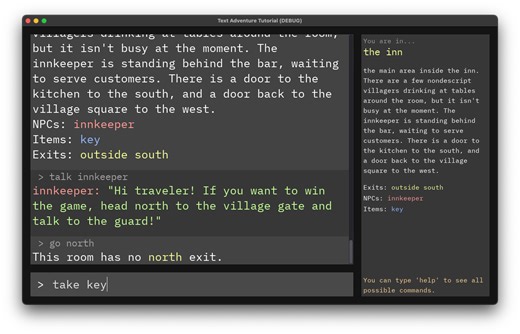 Godot Retro Text Adventure by jmbiv